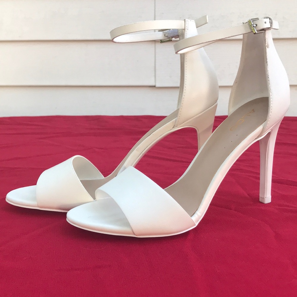 ALDO White Strappy Sandal US Women’s Size 7